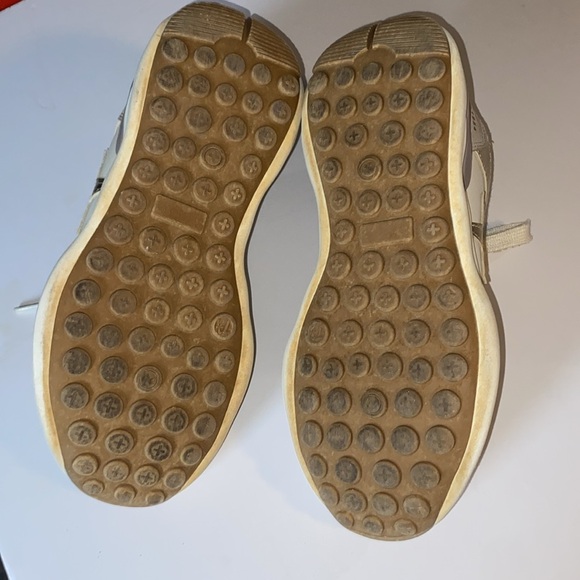 Vintage Havana Cream and Gold Star Sneakers SZ 8 - Picture 10 of 12